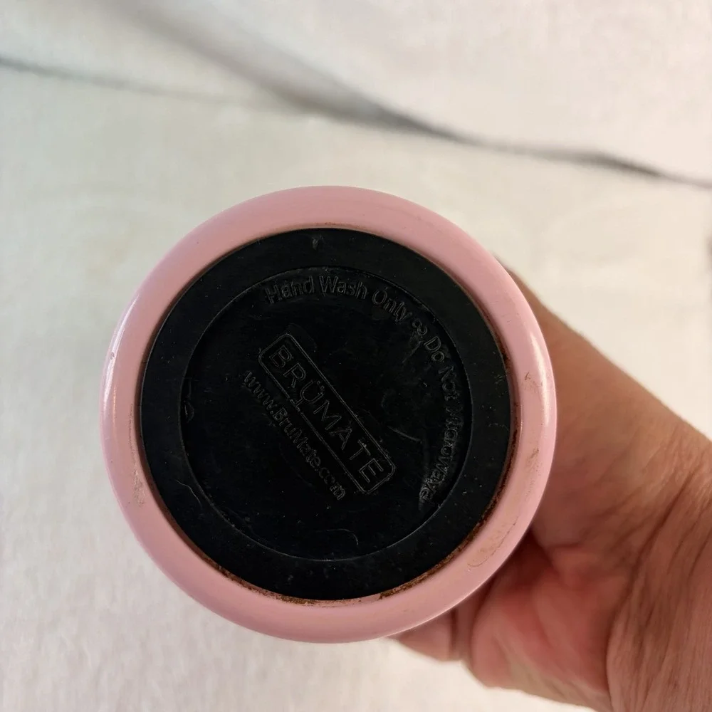 BrüMate Hopsulator Trio 16oz Insulated Can Cooler & Tumbler Blush Pink Travel